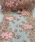 Blush Pink 3D Wide Floral Sequin & Mesh Lace Trim for Table Runner 13"